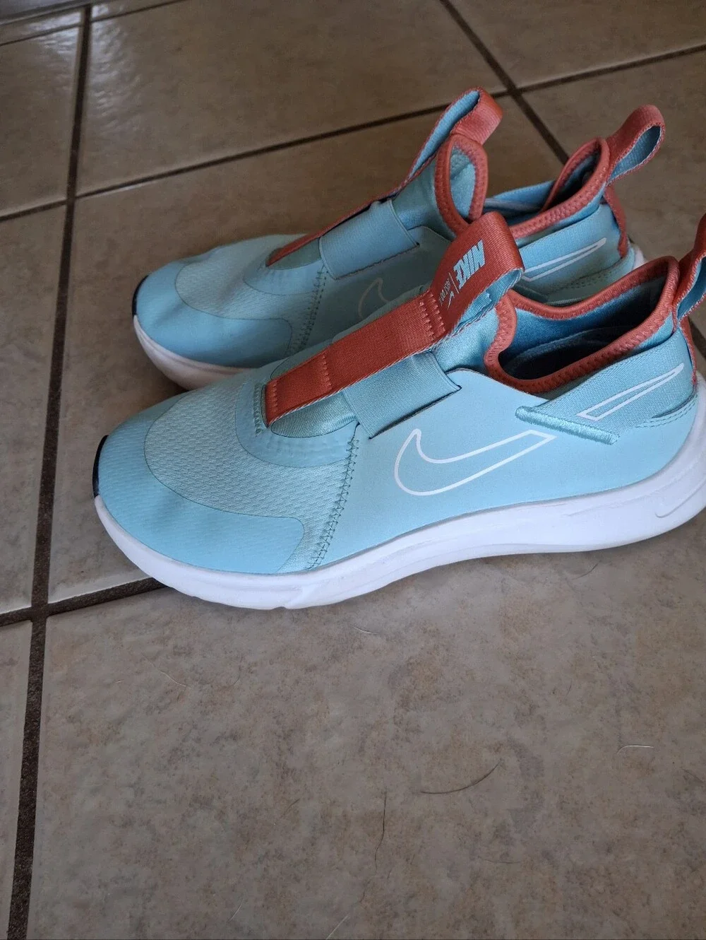 Nike Flex Plus Kids Size 5 Youth Blue Orange Running Shoes Sneakers small